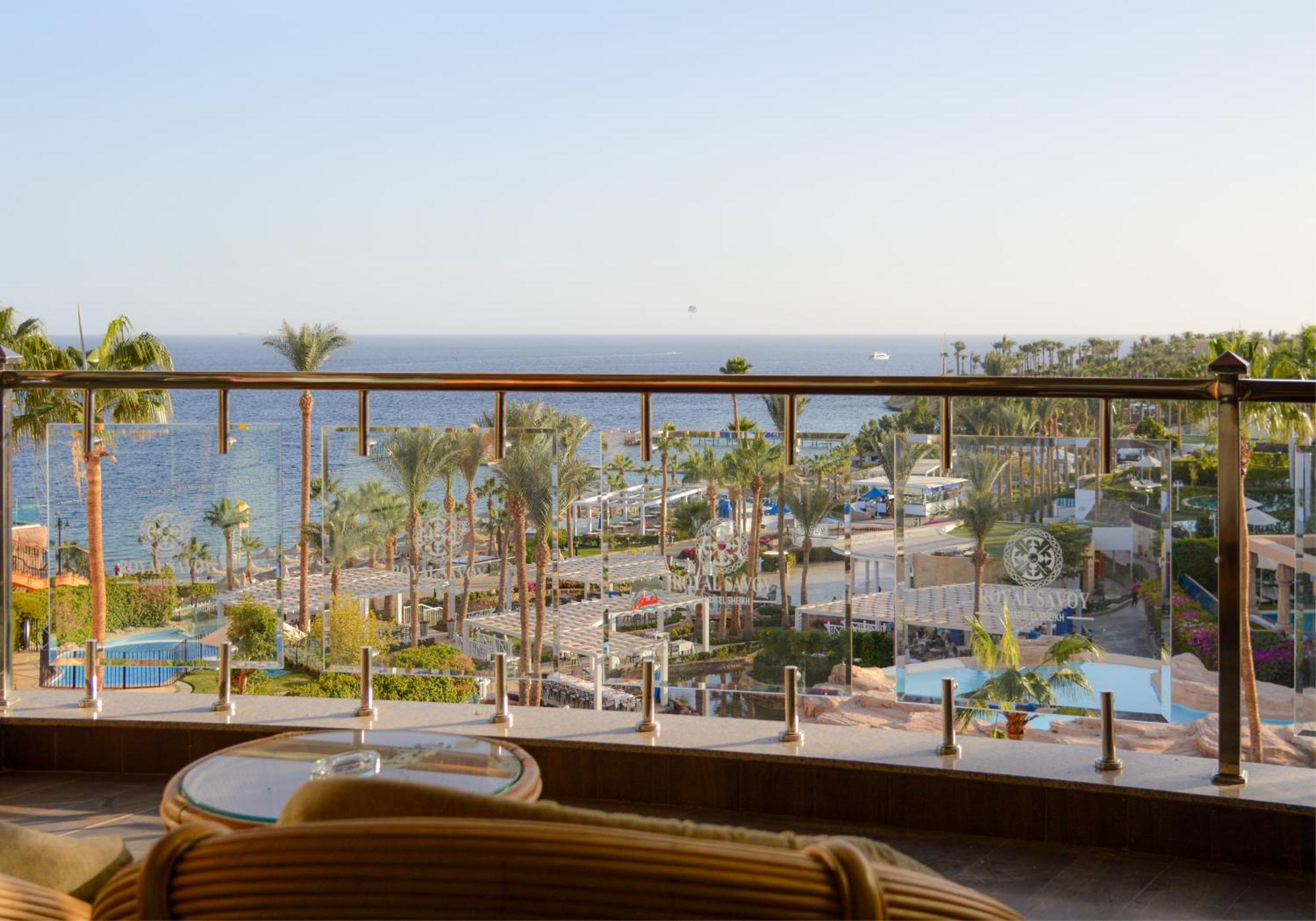Royal Savoy Sharm El Sheikh (Adults Only) Sharm El Sheikk Exterior foto View of the Red Sea from the Hilton Taba